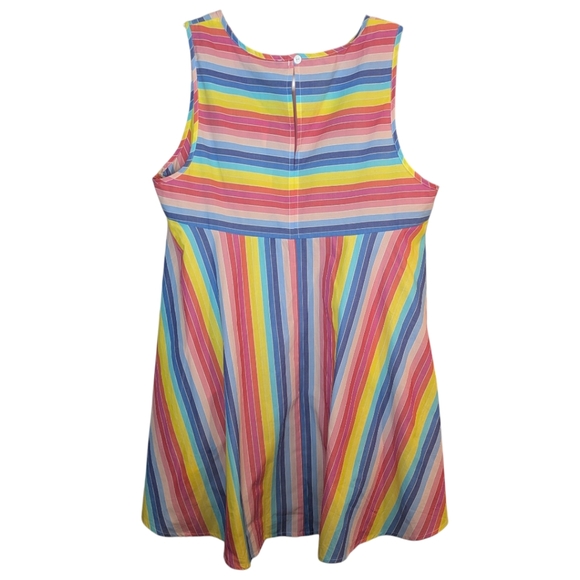 Melissa Paige Rainbow Stripe Swing High Low Hem Tank Top Women's Medium NWT - Picture 10 of 16